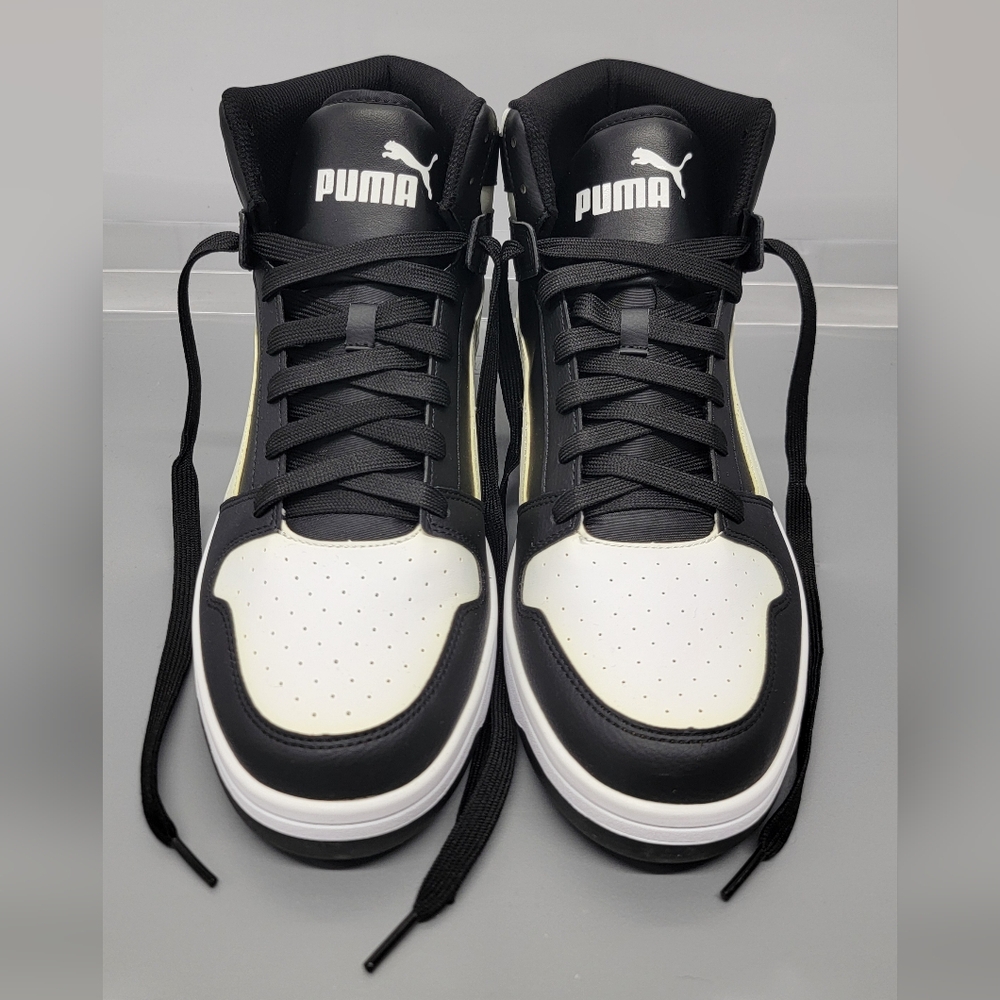 Puma Black and White Sneakers - Men's.